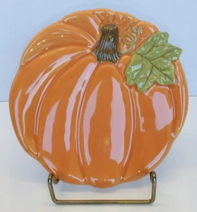Keramik Kürbisform Herbst Ernte Erntedankteller von Hallmark - Bild 1 von 9
