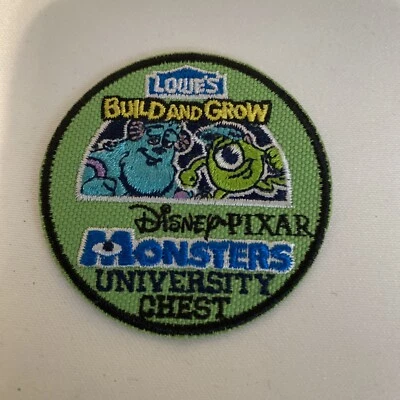 Parche Lowe's Build & Grow parches Disney Pixar Monstruos Cofre Universitario Foto 1 de 2