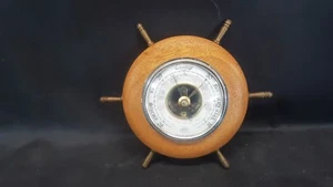 7 Inch Ships Wheel Design Barometer by Shortland Bros - Picture 1 of 10