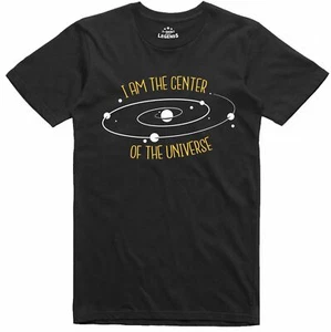 Ciencia Camiseta Hombre Divertido Geek Novedad Center Of The Universe - Picture 1 of 1