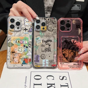 Coque TPU transparente antichoc pour iPhone 16 15 Pro Max 16e 14 13 12 11 Cover - Picture 1 of 20