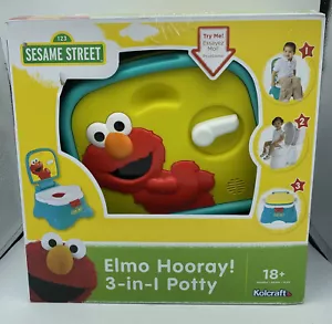 Sesame Street Elmo Hooray 3-in-1 Potty System, Toilet Trainer 18+ Months New - Picture 1 of 11