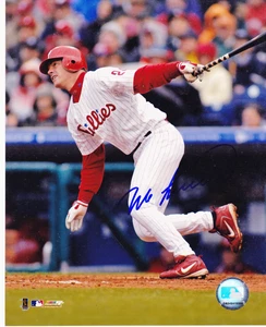 MIKE LIEBERTHAL PHILADELPHIA PHILLIES ACTION SIGNED 8x10 - Picture 1 of 1