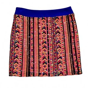 NUEVO CON ETIQUETAS I.Madeline Cintura Elástica Neón Lentejuelas Y2K Falda de Cóctel Talla Pequeña  - Imagen 1 de 7