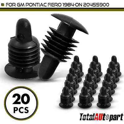 20x Retenedor de clip de moldura de panel de ajuste negro para Pontiac Fiero GM 3/32 pulgadas de nailon Foto 1 de 4