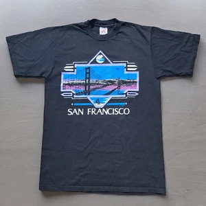 Jerzees Tshirt San Francisco Souvenir Vintage Jahr 1990 Made in USA Gr. M Kleid S - Bild 1 von 7