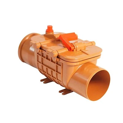 Doppel Rückstauklappe Ø DN110 Rückstauverschluss Rattenschutz Verriegelung - Bild 1 von 4