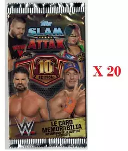 WWE Slam Attax 10th Edition Lot 20 Packs Cards Topps Italian Ed. - Picture 1 of 1