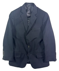youth boys navy blue Calvin Klein blazer jacket sport suit coat classic 8 - Picture 1 of 9