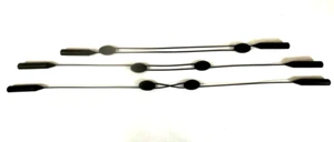 Brillenarmband, schwarz Silikon/PVC Edelstahldraht, 3 Stück, verstellbar, neu (V) - Bild 1 von 4