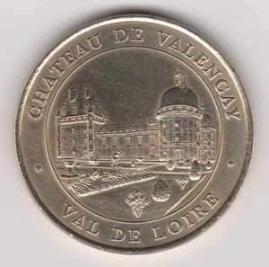 A 2001 TOKEN MEDAILLE SOUVENIR MDP -- 36 600 N°1 CHÂTEAU DE VALENCAY - Foto 1 di 2