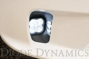 SS3 LED Fog Light for 2013-2018 Ram 1500 Sport White - Vertical w/Backlight - Picture 1 of 20