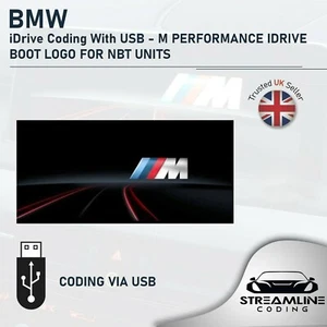 BMW M PERFORMANCE IDRIVE BOOT UP LOGOTIPO PARA UNIDADES NBT/EVO Codificación con USB - Imagen 1 de 2
