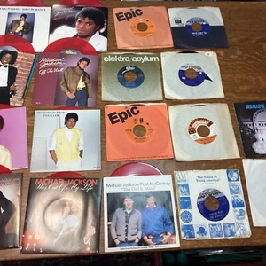 45 rpm Record Michael Jackson 5 McCartney MOTOWN 18 vinyl Jackets Epic Pop Clean - Imagen 1 de 13