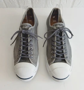 Converse Jack Purcell USA grau Canvas Herren 13 Damen 14,5 Modell 147571C niedrig - Bild 1 von 14