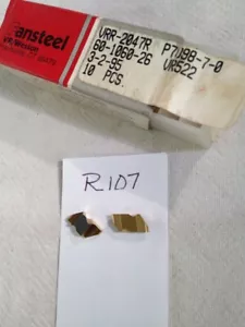 10 NEUE VR/WESSON NR 2047R (0,094 BREIT) ERSTKLASSIGE HARTMETALLEINSÄTZE GR VR522. (R107) - Bild 1 von 2