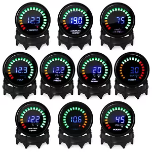 2''52mm Car PSI Turbo Boost/Water/Oil Temp/Pressure/Tachometer/EGT Gauge - Picture 1 of 39