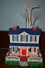 AVON Patriotic Lighted Fiber Optic House 4th Of July Fireworks Light With Box