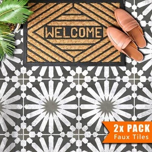 Kunstfliesenschablonen - Farbe Fliesenoptik auf Böden Wände Garten Terrassen - Midelt - Bild 1 von 9