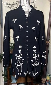 Vintage tristan iseut size Large embroidered  sweater - Picture 1 of 6
