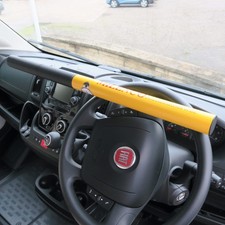 Steering Wheel Lock - Motorhome or Van - High Security Heavy Duty – Yellow 0512