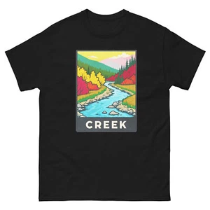 T-shirt Creek paesaggio geografico posizione paesaggio - Foto 1 di 13