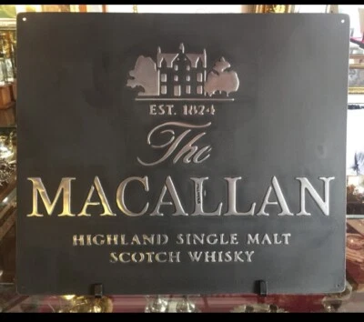Macallan  Inspired Vintage Cast Metal Sign – Handmade – Premium Garage Decor - Image 1 of 3