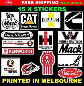 MACK KENWORTH Freightliner trucks STICKERS Detroit Diesel, Cummins CAT, Stickers - Picture 1 of 4