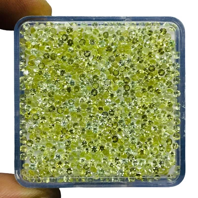 850 Stück Natürlich Peridot 1.8mm Rund Schliff Lose Unbehandelt Großhandel - Bild 1 von 4