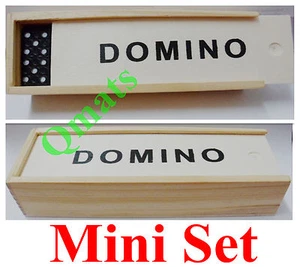 1 Juego NUEVO Dominó de Madera Doble Seis Juego de 28 MINI ESTUCHE DE VIAJE JUEGO AL POR MAYOR - Imagen 1 de 3