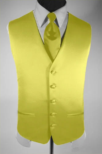 Luxury Premiere Solid Tuxedo Vest & Necktie - Image 1 of 1
