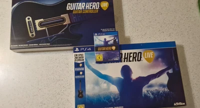 GUITAR HERO LIVE PS4 gioco più DUE chitarre con scatole complete - Immagine 1 di 4
