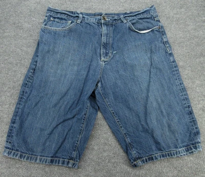 Sean John Shorts Mens 40 Blue Bermuda Flap Pockets Cotton Denim Shorts 40x14 - Image 1 of 4