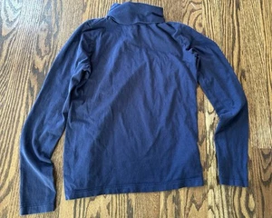 Crewcuts Kids 100% Cotton Navy Blue Long Sleeve Turtleneck Size 10 EUC - Picture 1 of 9