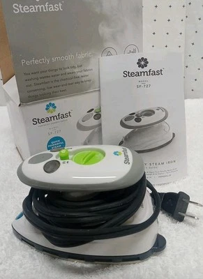 Steamfast Travel Size Mini Steam Iron Model SF-727 Durable Non Stick Never Used - Image 1 of 4