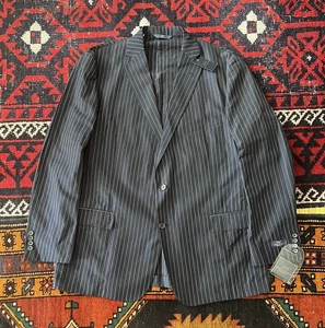 NWT Brooks Brothers Regent Blazer Sport Jacket Pin Striped Wool Linen Navy 48L - Picture 1 of 12
