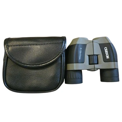 Carson adjustable 5-15x 17 compact binoculars 5.6-3.2 degree view angle - Image 1 of 4