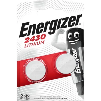 Energizer Lithium CR2430 Batteries 2 Pack Coin Cell ECR2430 3V Long Lasting - Image 1 of 4