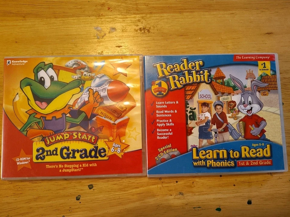  JumpStart: Learning System 2nd Grade (PC CD-ROM, 1996) Reader Rabbit Learn 2 Cd - Image 1 of 4