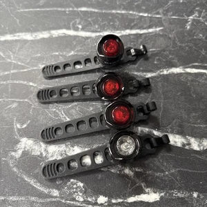 Cateye ORB Fahrradlicht Set vorne & hinten Fahrradbeleuchtung schwarz Rennrad MTB - Bild 1 von 6