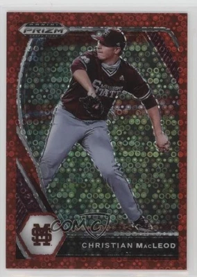 2021 Panini Prizm Draft Picks Red Donut Circle 75/99 Christian Macleod #PDP159 - Image 1 of 3