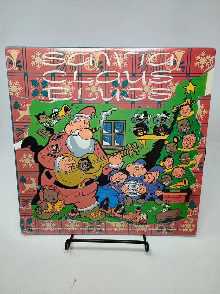Santa Claus Blues LP 1986 Jass Records Jazz Blues Christmas Holiday Music VG+ - Image 1 of 4