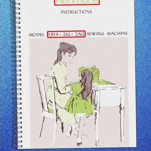 Sears Kenmore 158 1914 Zig-Zag Sewing Machine Instructions Manual - WIRE BIND - Picture 1 of 5
