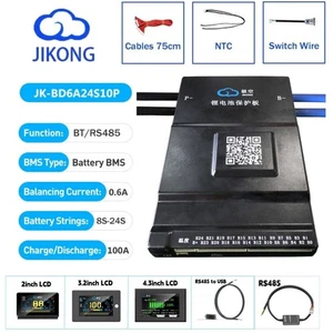JK Smart BMS 8-24S 100A Li-ion LiFePo4 Protection 0.6A Active Balance BT/RS485 - Picture 1 of 29