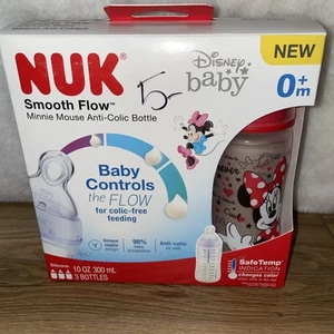 3pk NUK Disney Baby Minnie Mouse 10oz Anti Colic Bottles NEW - Picture 1 of 4