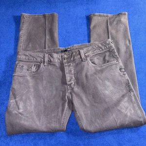 Jeans larghi G-Star RAW Attacc uomo 34 grigio denim bottoni tasche a mosca GS RAW 01 - Foto 1 di 6