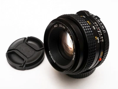 CLAed! Minolta MD 50mm f/1.7 prime lens  Mirorless Adaptable Sony A7, m4/3, etc. - Image 1 of 4