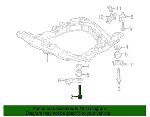 Honda OEM 2003-2025 Front Support Flange Bolt 14x135 90176SDAA00 NIP (1 bolt - Picture 1 of 2