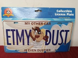 Tasmanian Devil EAT MY DUST Metall Nummernschild Looney Tunes NEU VERSIEGELT SELTEN - Bild 1 von 6