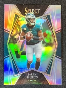 2021 Select Premier Level Silver Prizm No 128 Jalen Hurts Philadelphia Eagles  - Picture 1 of 2